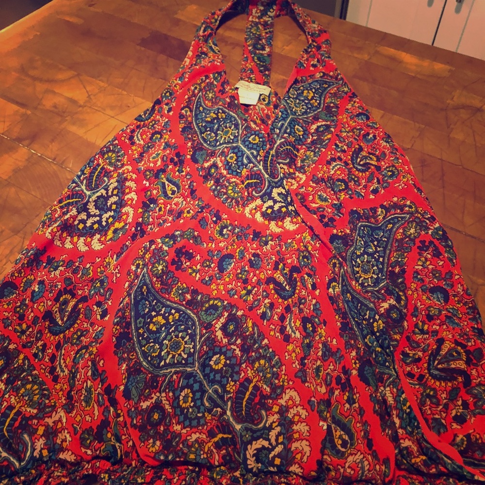 Lucky Brand Paisley Halter Top